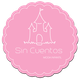 Logo rosa con un castillo blanco y el texto "Sin Cuentos, Moda Infantil".