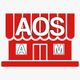 Red store icon with "AOS" on awning and "A M" beside entrance.