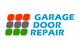 Logo with colored squares and blue text saying "Garage Door Repair."
