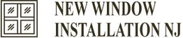 Window logo with text: "NEW WINDOW INSTALLATION NJ".