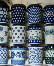 12er Becher Pot Set ca. 300 ml Bunzlauer Keramik Geschirr