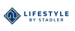 Logo of "Lifestyle by Stadler" with a blue geometric design on the left.