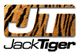 JT-Logo mit Tigermuster und Schriftzug "JackTiger".