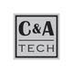 Logo with "C&A Tech" in black text on a gray background.