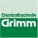 Grünes Logo mit weißem Text "Dentaltechnik Grimm".