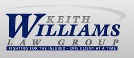 Logo: Keith Williams Law Group, "Fighting for the injured - One client at a time."