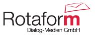 Logo von Rotaform Dialog-Medien GmbH mit Umschlagsymbol.
