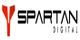 Spartan Digital logo with a red helmet symbol and black text.