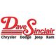 Text logo: "Dave Sinclair Chrysler Dodge Jeep Ram" in red and black.
