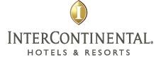 Logotipo do InterContinental Hotels & Resorts com emblema dourado.