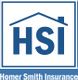 HSI logo with a house roof design above the letters, reading "Homer Smith Insurance."