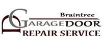 Logo for Braintree Garage Door Repair Service, featuring stylized text and graphic element.