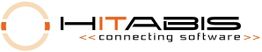 Logo mit Text "HITABIS - connecting software" und einem stilisierten Kreis-Design.