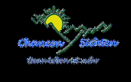 Logo mit Sonne und Bergen, Text: "Chancen Sichten - Denn Leben ist mehr".