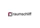 Logo mit stilisiertem Quadrat und Text "raumschliff" in Schwarz auf weißem Hintergrund.