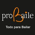 Logo de proBaile con texto "Todo para Bailar" en fondo negro.