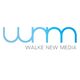 Logo mit blauer Schrift "wnm" und grauem Text "Walke New Media".