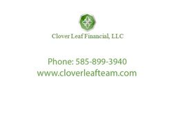 Clover Leaf Financial logo, phone: 585-899-3940, website: www.cloverleafteam.com.