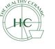Logotipo verde con las letras "HC" y un círculo, dice "The Healthy Ceramic".