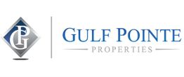 Logo of Gulf Pointe Properties with a blue and gray color scheme.