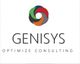 Logo de Genisys avec un cercle coloré et le texte "Optimize Consulting" en dessous.