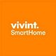 Orange background with white text "vivint. SmartHome."