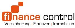Logo von finance control, orange und schwarz, mit den Worten Versicherung, Finanzen, Immobilien.