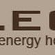 Scritta "LEO low energy house" su sfondo beige.