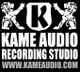 Logo: Zwei Löwen mit Schild und "Kame Audio Recording Studio" Text. Webseite: www.kameaudio.com