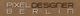 Text auf braunem Hintergrund: "Pixel Designer Berlin".