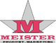 Roter Buchstabe "M" vor grauem Stern. Text darunter: "MEISTER PRODUKT MARKETING".