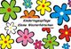Bunte Blumen mit dem Text: "Kindertagespflege Kleine Westerhörnchen".