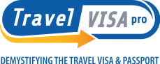 "Travel Visa Pro logo with slogan 'Demystifying the Travel Visa & Passport' and yellow arrow."
