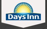 Days Inn logo with a stylized sunburst above the text.