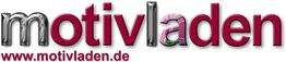 Logo mit dem Text "motivladen" und der Webseite "www.motivladen.de".