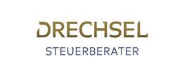 Logo mit dem Text „Drechsel Steuerberater“ in Gold und Blau auf weißem Hintergrund.