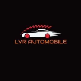 Logo mit stilisiertem Auto und Schriftzug "LVR Automobile" auf schwarzem Hintergrund.