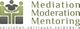 Logo: Zwei Figuren, Text "Mediation, Moderation, Mentoring" und "verstehen, vertrauen, verändern".