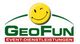 Logo von GeoFun Event-Dienstleistungen mit zwinkerndem Smiley über dem Schriftzug.