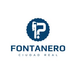 Logo de fontanero con llave y gota de agua, texto: "FONTANERO CIUDAD REAL".