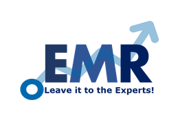 EMR logo with arrow icon; tagline: "Leave it to the Experts!"