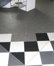 Kombination Steinteppich mit Fliesen