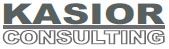 Logo mit dem Schriftzug „KASIOR CONSULTING“ in dunklen Buchstaben.