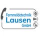 Logo der Fernmeldetechnik Lausen GmbH mit Telefonhörer und Symbolen für TV, Kamera und Wasser.