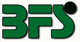 Logo mit den Buchstaben "BFS" in Grün, darüber ein schwarzer Punkt auf einem weißen Hintergrund.