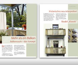 Unternehmensauftritt balkonraum Systembalkone