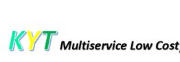 Logo de "KYT Multiservice Low Cost" en colores verde, amarillo y negro.