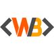 „WB“-Logo, stilisiert mit Pfeilen in Grau und den Buchstaben in Orange und Gelb.