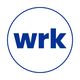 Blue "wrk" text inside a circular outline on a white background.
