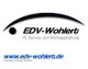 Logo von EDV-Wohlert mit Websiteadresse und Schriftzug: "PC-Service und Werbegestaltung".